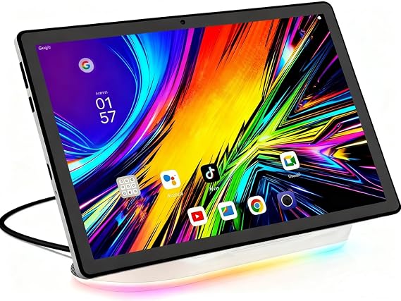 Jeazans 2026 Android Tablet US Version - Octa-Core 14GB RAM, 64GB+1TB Expansion | Includes Docking Station | 12 Month Protection
