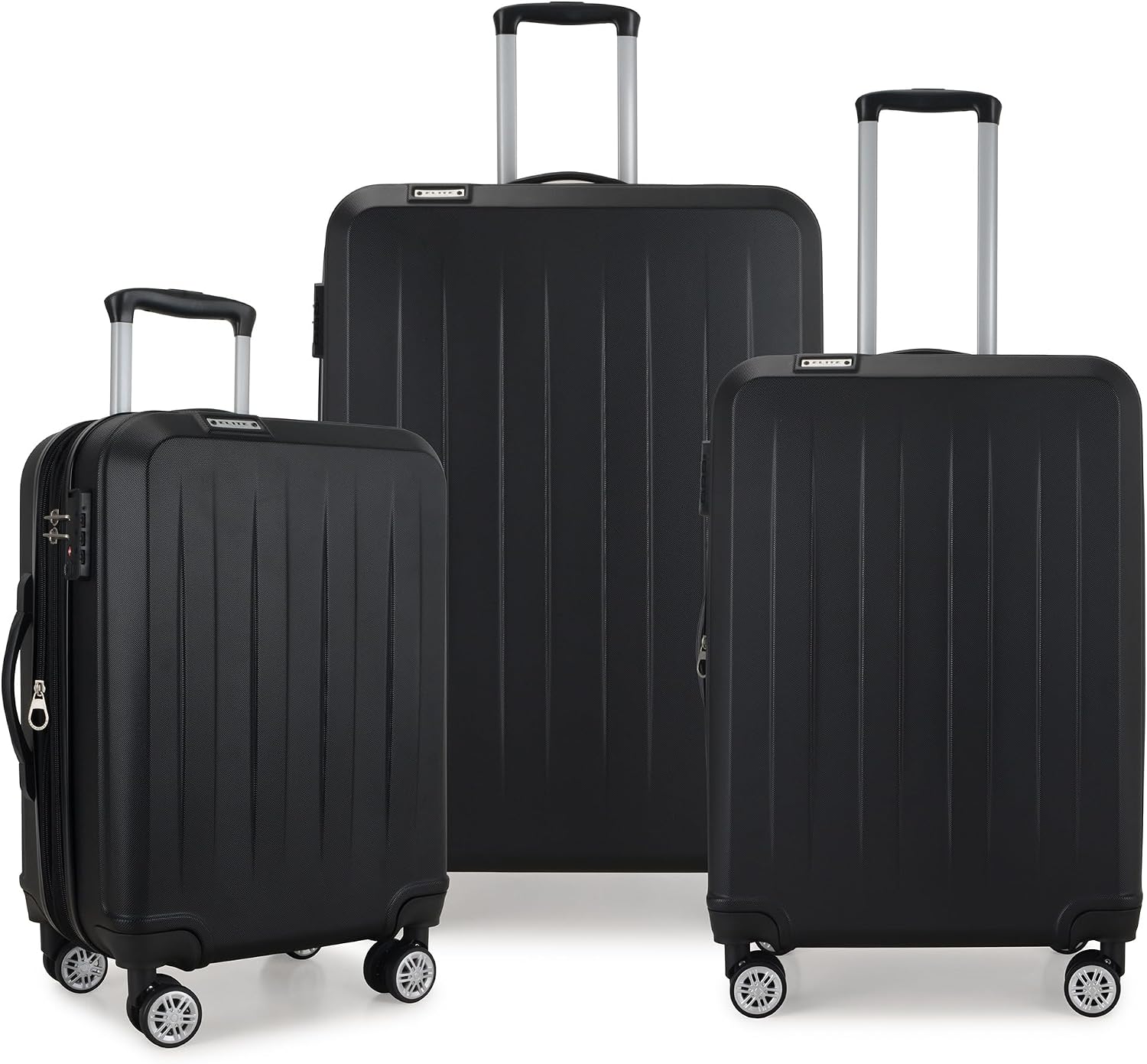 Traveler's Choice Dori Hardside Expandable Spinner Wheel Luggage Set with TSA Lock