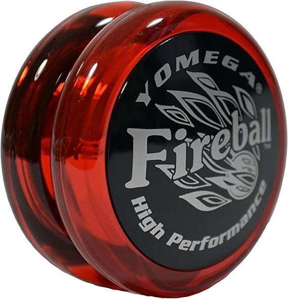 Yomega Fireball YoYo -HIGH Performance Responsive Transaxle Yoyo, Great for String Tricks for Advance Players to Perform Like Pros + Extra 2 yo yo Strings & (Red/Black)