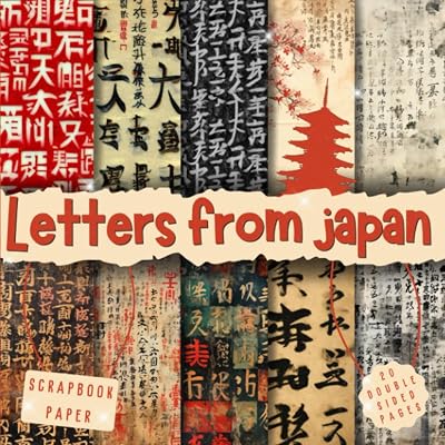 Letters from japan scrapbook paper, 8.5x8.5, 10 Designs, 20 Double-Sided Sheets: Scrapbooking Paper for Junk Journals, Decorative craft Paper for ... & Mixed Media, Origami, Collage & Card Making Paperback – September 11, 2023