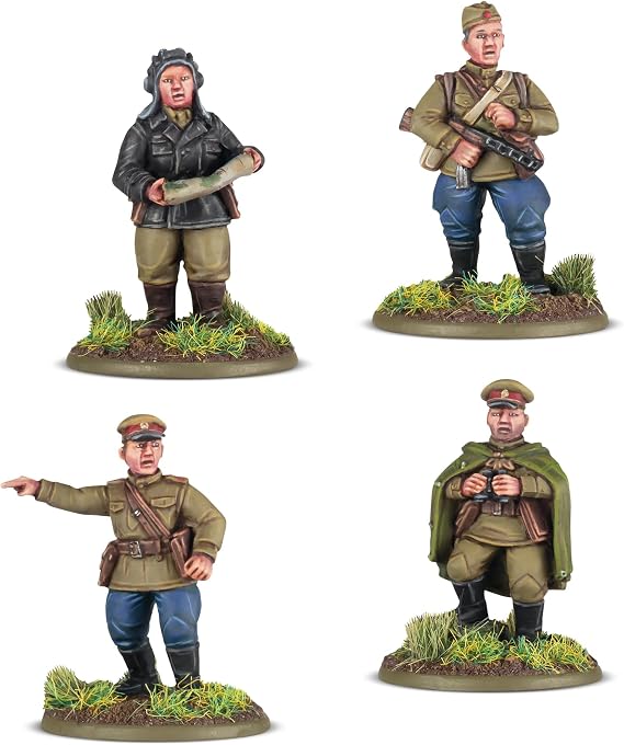 Soviet Army Platoon Commanders 28mm Resin Miniatures Bolt Action