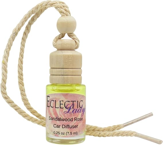 Sandalwood Rose Scented Car Diffuser, Air Freshener, Aromatherapy Diffuser