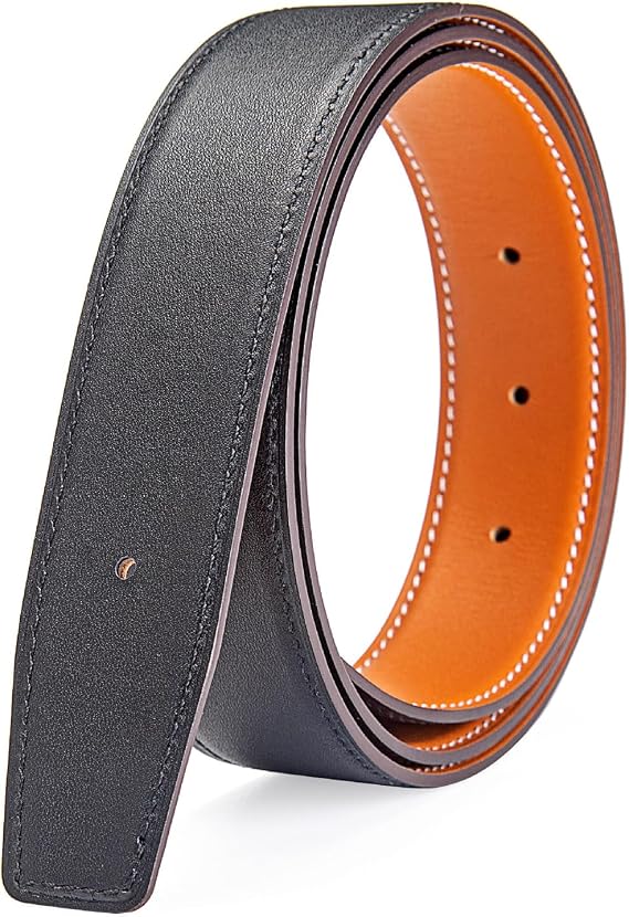 Men/Women Reversible Genuine Leather Belt Replacement Belt Strap