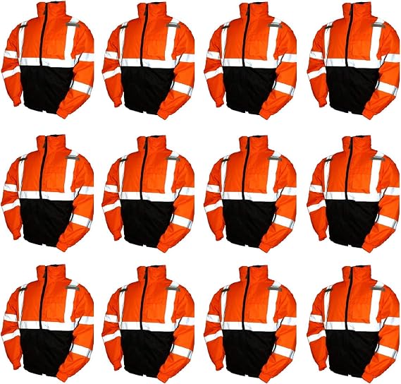 Tingley Rubber J26119 Bomber II Orange Winter Jacket (1 Case/12 Jackets) (Medium)