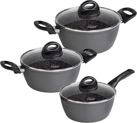 STONELINE Cookware Set, Cast Aluminium