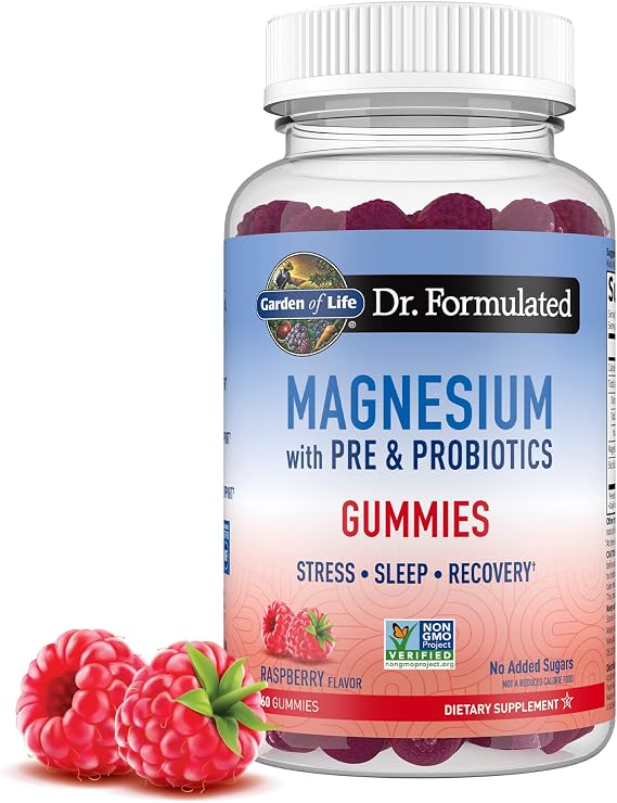 Garden of Life Dr. Formulated Magnesium Gummies, Raspberry Flavor, 60ct