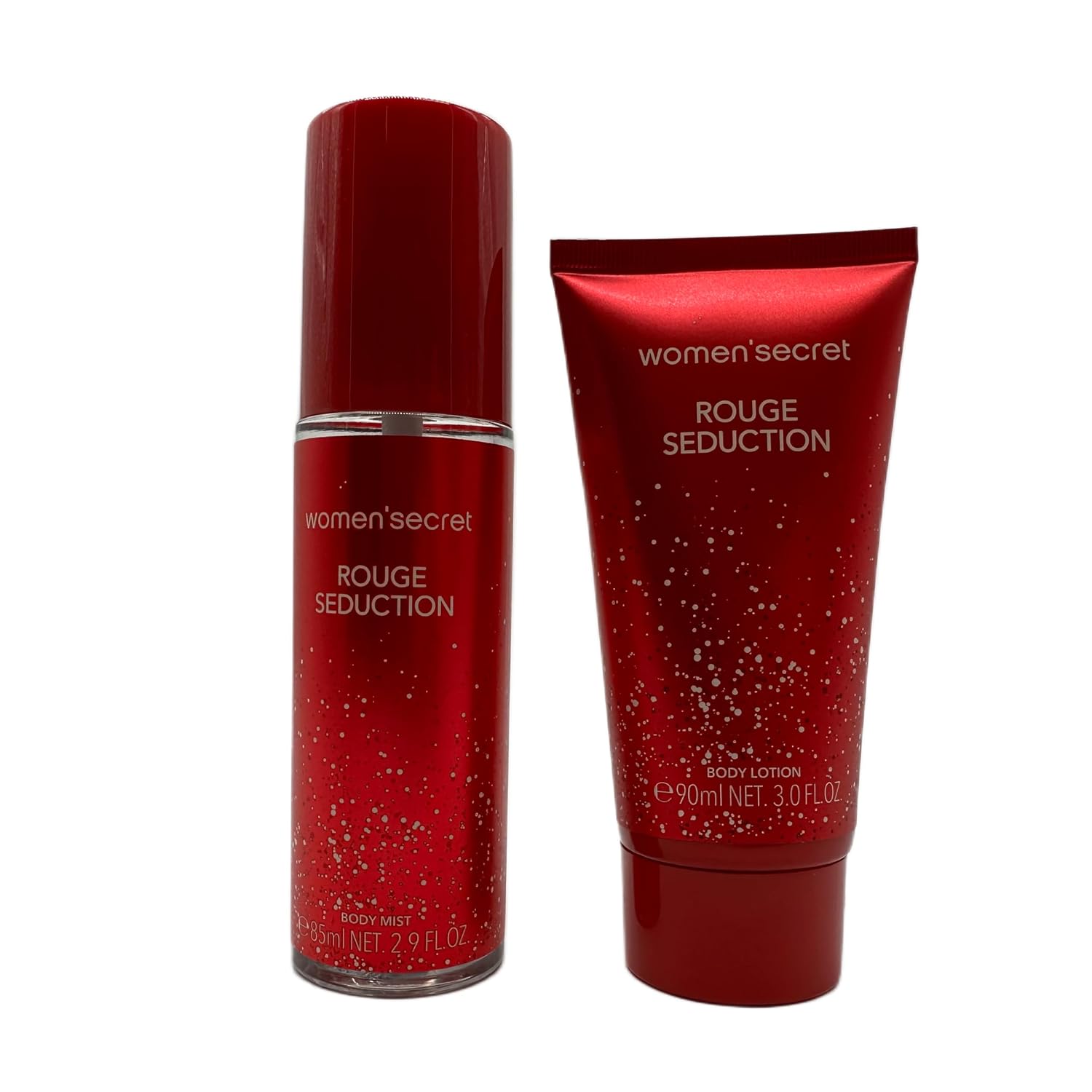 women'secret Rouge Seduction Gift Set for Women Body Mist 85 ml + Body Lotion 90 ml