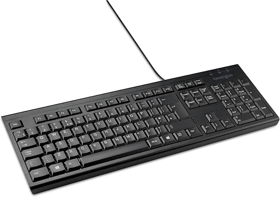 Kensington Durable Full Size Wired USB Keyboard, UK layout, 1500109