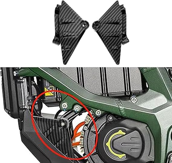 Guard Board for Surron Ultra Bee, Carbon Fiber Pattern Mudguard Frame Support Bracket (Water Transfer Glossy)