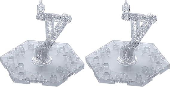 Bandai Hobby - Accessory - Action Base 5 [Clear Color] Model Kit (Pack of 2)