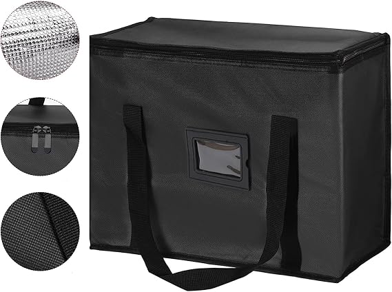 Insulated-Grocery-Delivery Food Delivery Bag for Hot Food - Insulated Reusable Grocery Bags Insulated Pizza Delivery Bag,Warm & Cooler Bags for Food & Grocery Delivery Bag Hold