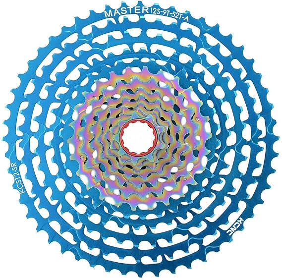 KCNC 12 Speed Cassette 9-52 Teeth for SRAM XD Body, Blue, SK2096-T