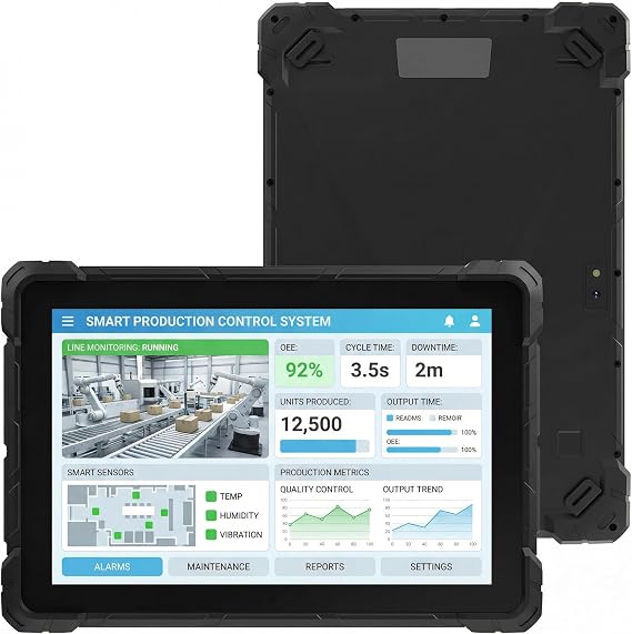 Rugged Tablet PC-HEIGAOLAPC Industrial Tablet Computer 10.1" Win11 Pro, IP67 Waterproof, Shockproof & Dustproof, 8000mAh Battery, N100 Processor, 8GB RAM 128GB SSD,4G LTE,GPS,1280*800, Type-C, RS232