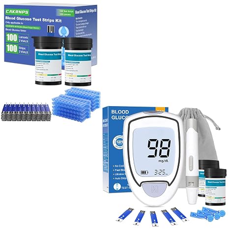 Blood Glucose Monitor, Glucometer Kit with 200 Strips and 200 Lancets