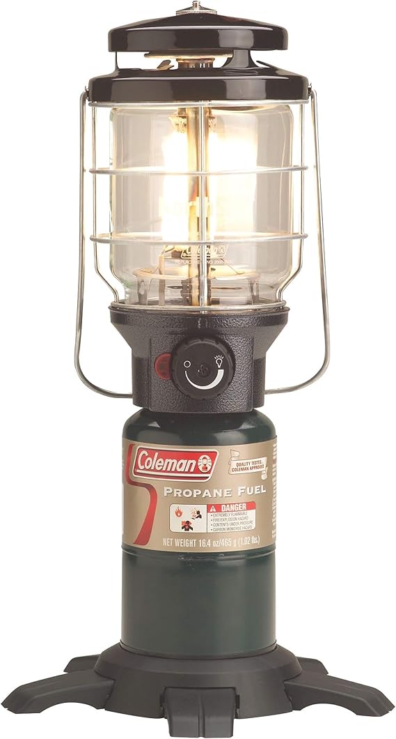 Coleman Northstar 1500 Lumens Gas Lantern with Matchless Lighting, Folding Propane Lantern with Mantles & Globe for Camping, Power Outage, Outdoor Lighting, More