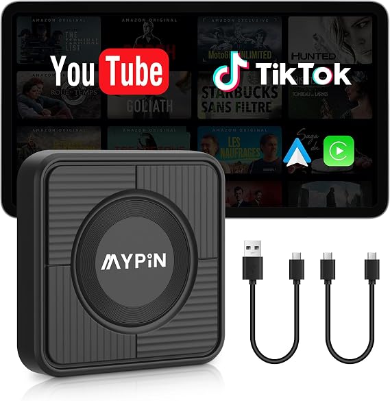 Upgraded Wireless CarPlay Adapter,Support Netflix YouTube, Plug & Play
