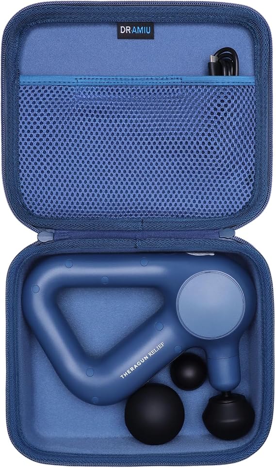 Case for TheraGun Relief Handheld Percussion Massage Gun, Blue