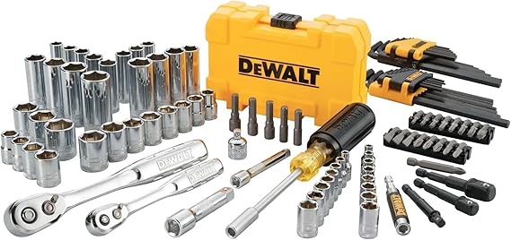 DEWALT 108PC 14/38DR Socket Set PTA, Blend, Multi