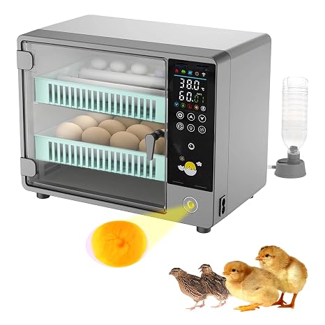 24 Egg Incubators for Hatching Eggs, Incubator for Eggs Automatic Turning