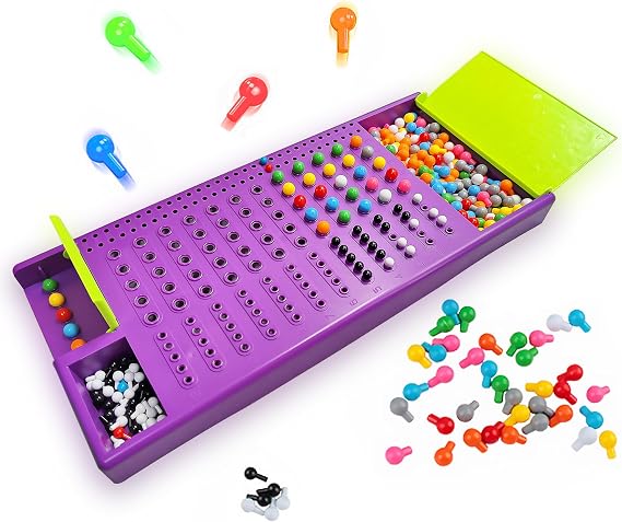 KIDAMI Code Breaker, Classic Codebreaking Travel Board Game, Purple