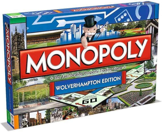 Winning Moves Monopoly Board Game, Wolverhampton, One Size