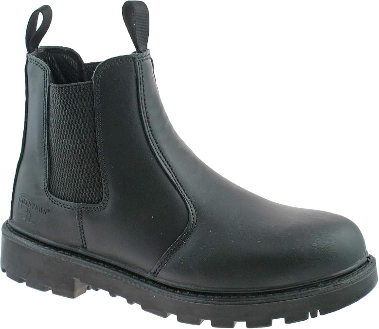Grafters Mens Grinder Safety Twin Gusset Leather Dealer Boots
