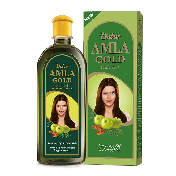 Vatika Naturals Amla Hair Oil Nourishing Herbal Hair Oil for Stronger, Thicker & Shinier Hair Enriched with Amla Extracts to Reduce Hair Fall, Strengthen Roots & Promote Healthy Growth 300ml