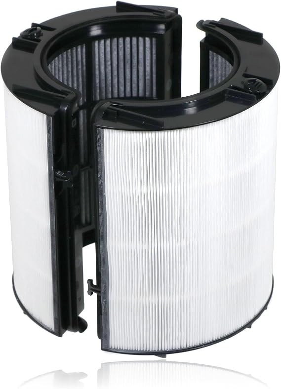 SPARES2GO Glass HEPA Filter for Dyson Pure Cool DP04 HP04 HP06 HP07 HP09 PH01 PH02 PH03 TP04 TP06 TP07 TP09 Air Purifier (360 True H13-HEPA + Activated Carbon Filtration)