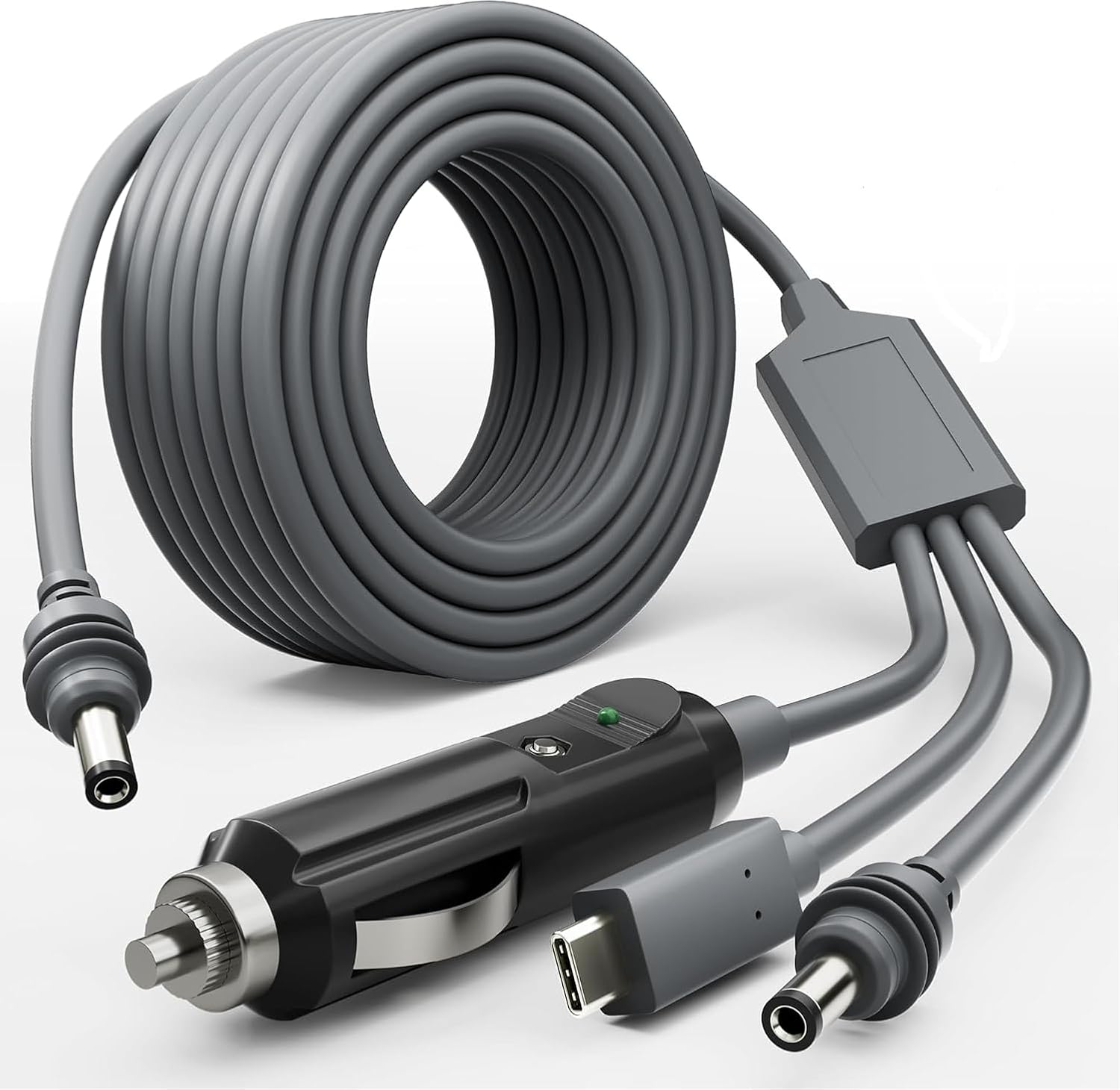 3 in 1 Starlink Mini Cable 10FT/ 3M, Starlink Mini Power Cable High-Speed USB C/Car Charger/DC to DC Replacement Waterproof Extension Cable Accessories