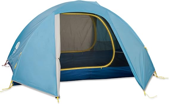 Sierra Designs Full Moon Lightweight, Backpacking and Camping Tent, Polyester Flysheet - 2 Door 2 Vestibule Design, Included Burrito Bag for Easy Storage