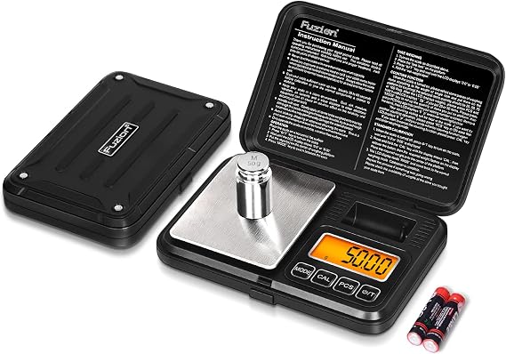 Fuzion Digital Pocket Gram Scale 200g/0.01g with 50g Calibration Weight