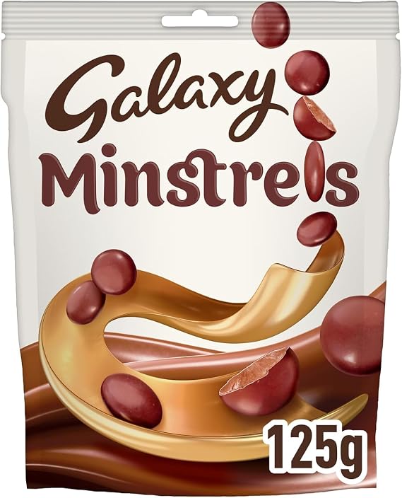 Galaxy Minstrels Milk Chocolate Bag, Pouch, 125g