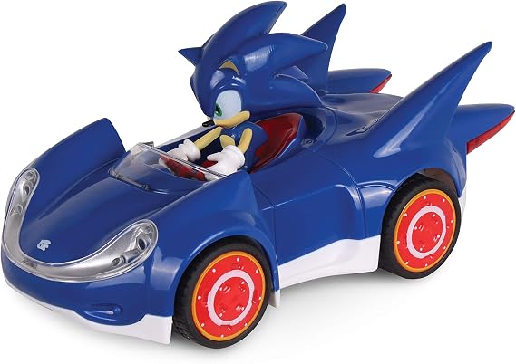 NKOK Sonic The Hedgehog All Stars Racing Pull Back Action, Video Game Legend, Speed Star by Tails, No Batteries Required, Pull Back Release - and Watch it go, Great Gift