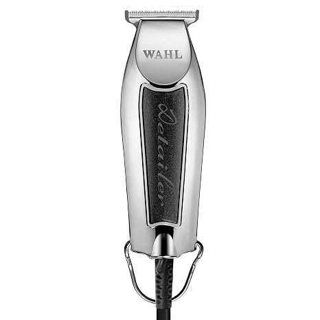 Wahl Professional Detailer Trimmer, Black, Adjustable T-Blade, Corded Lightweight Rotary Motor, Includes 3 Guides and Accessories