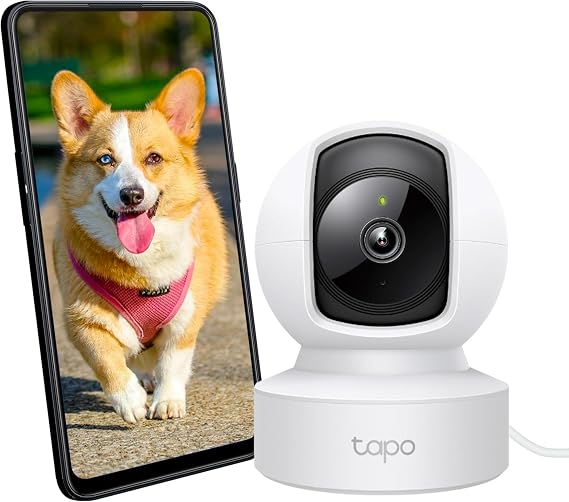 Tapo C212, 2K 3MP İç Mekan Wi-Fi/Ethernet Güvenlik Kamerası, Kişi Tespit ve Hareket Takibi, 360°, Gelişmiş Gece Görüşü, Çift Yönlü Sesli İletişim, Bulut/Yerel Depolama, Bebek Ağlaması Tespiti