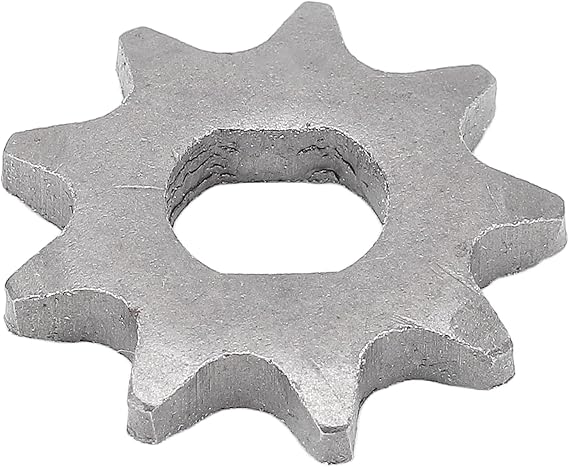 9 Tooth T8F Sprocket Portable Motor Sprocket Professional T8F 9T Metal Sprocket Replacement for Electric Scooter Mini Motorcycle Motor