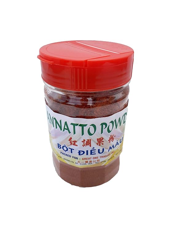 CAF Annatto Powder, Ground Annatto Seeds - Gluten Free and Kosher Ground Achiote Seed, 2.8oz