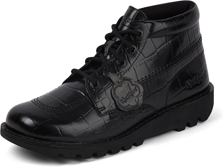 Kickers Unisex Kick Hi Croc Leather Ankle Boot,