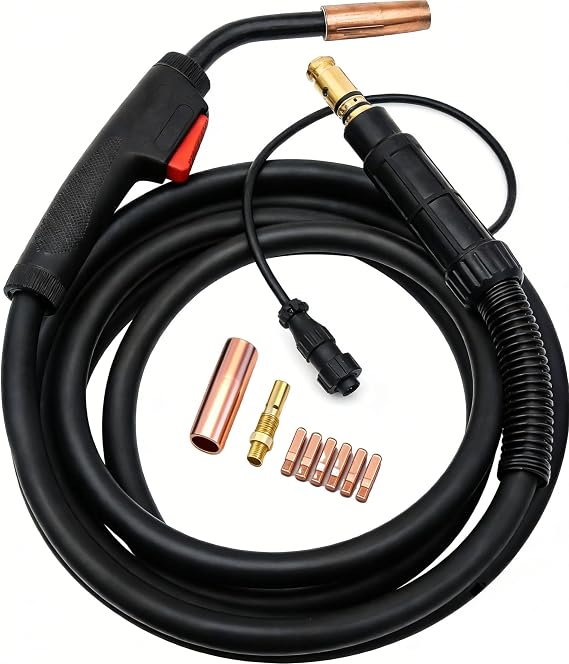 15ft Mig Gun 180Amp Replacement Lincoln Magnum 100L K530-6 Fits Lincoln PRO MIG 140, PRO MIG 180 K2480-1 K2481-1, SP-140T 180T,Easy-Core 140 180, Weld-Pak 125 MIG Welding Gun