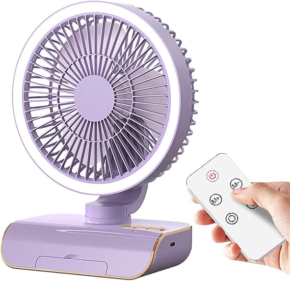 Maciun Quiet Room Fan Remote Control USB Charging