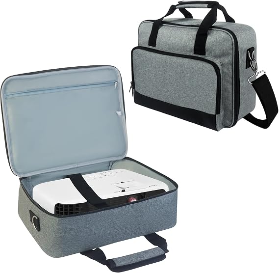 Projector Carrying Case, Projector Bag with Accessories Storage Pockets