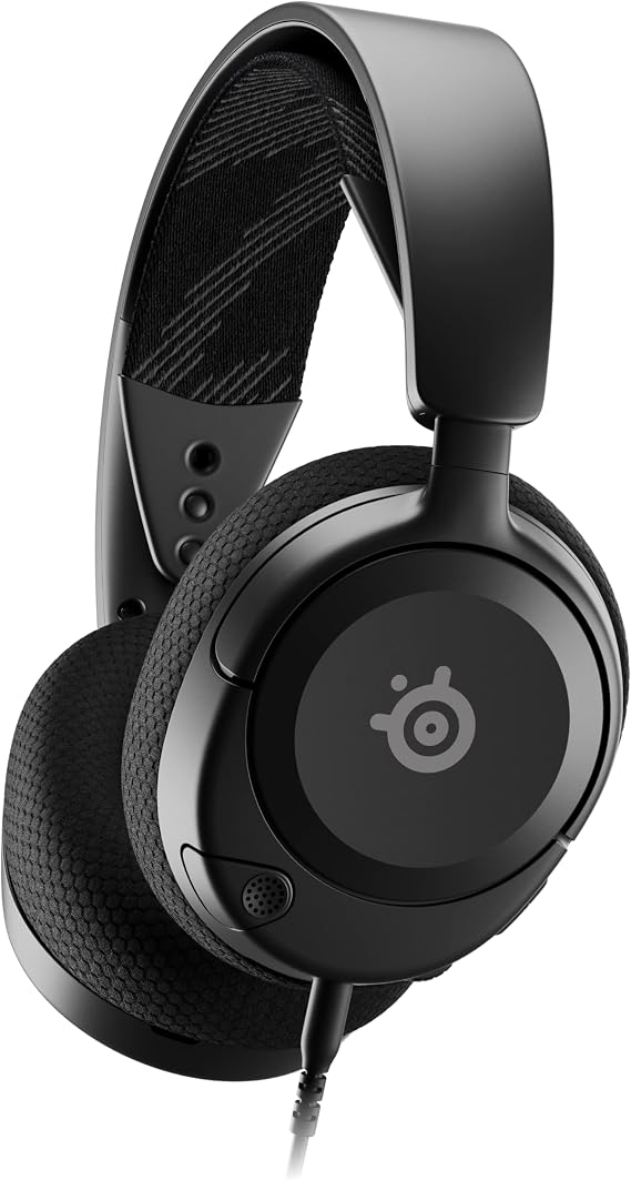 NEW SteelSeries Arctis Nova 1 Multi-System Gaming Headset — Hi-Fi Drivers — 360° Spatial Audio — Comfort Design — Durable — Ultra Lightweight — Noise-Cancelling Mic — PC, PS5/PS4, Switch, Xbox - Black