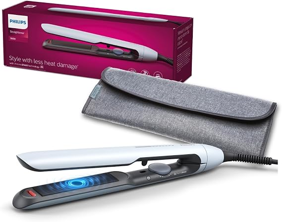 Philips Saç Düzleştirici, Bukle Özellikli, Argan Yağlı Plaka, ThermoShield, İyonik Bakım, Hızlı Isınma, Geniş Sıcaklık Ayarı, Isıya Dayanıklı Kılıf Hediyeli, BHS520/00