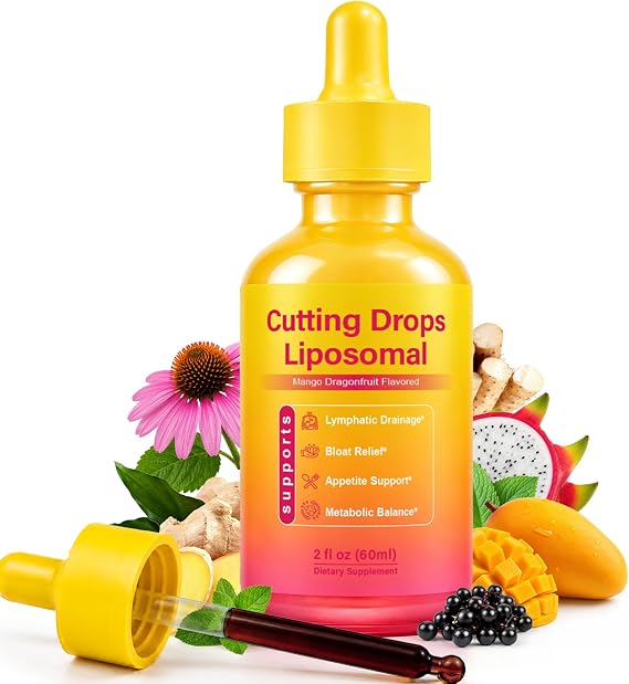 Cutting Drops - Lymphatic Drainage Drops for Bloat Relief & De-Puff Support