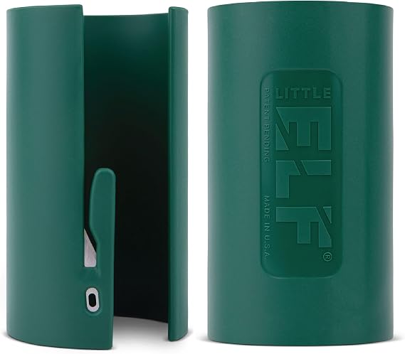 Little ELF Wrapping Paper Cutter (2-Pack) | As seen on Shark Tank | Made in USA | Green | Holiday Gift Wrap Paper Roll Holder and Cutter
