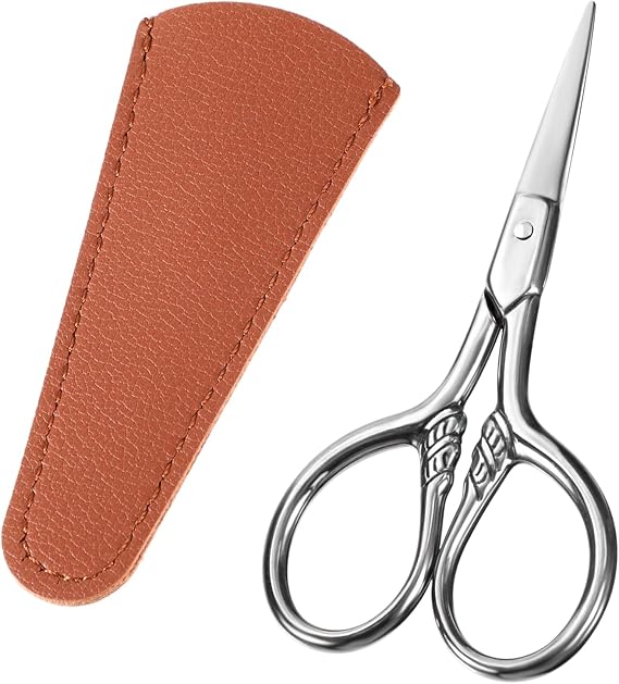 Small Precision Scissors Straight Tip Snips Eyebrows Clippers Kit
