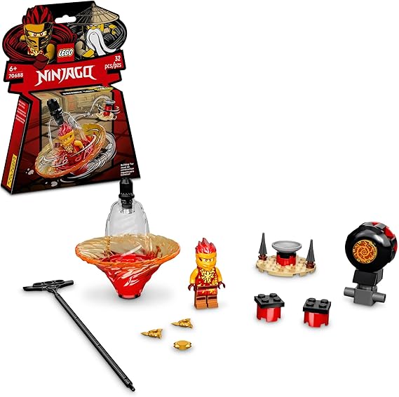LEGO NINJAGO Kais Spinjitzu Ninja Training 70688 Spinning Toy Building Kit with NINJAGO Kai; Gift for Kids Aged 6+ (32 Pieces)