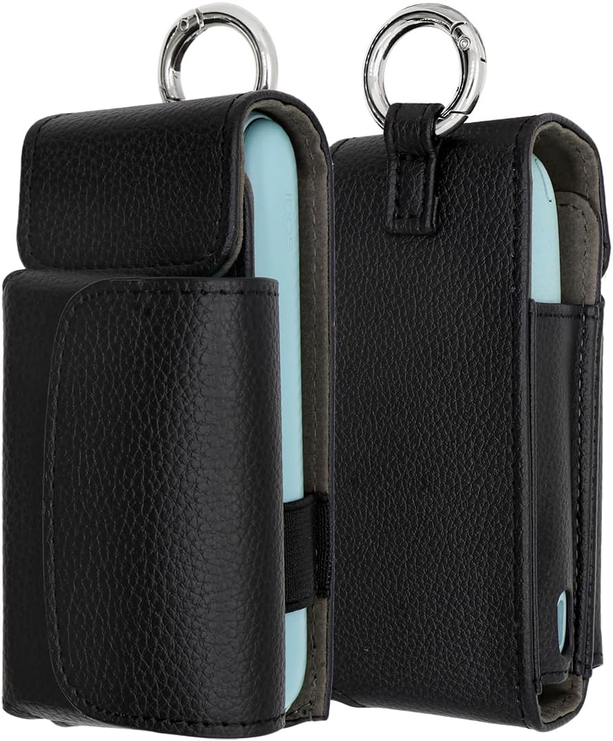Iluma i-Case, Carbon Pattern, Ilma I Case, Carabiner, Portable, 360° Full Protection, Simple Case, Protective Cover, Hit Stick Storage, Compatible with Older Ilma Models Black 1