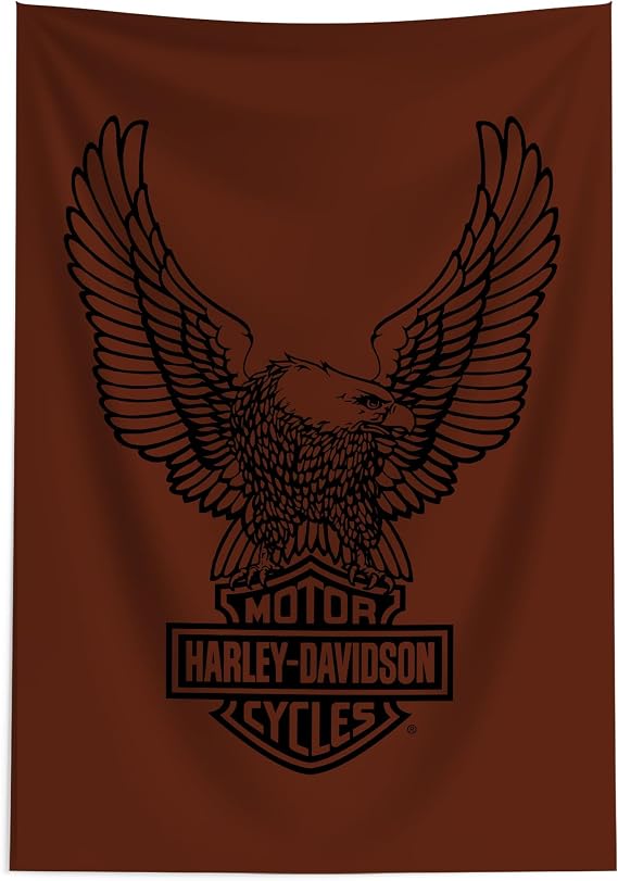 Northwest Harley-Davidson Warm Eagle Wall Hanging Tapestry, 24 x 36 in