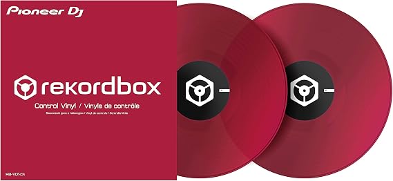 Pioneer DJ RB-VD1-CR rekordbox Control Vinyl 2x Clear Red